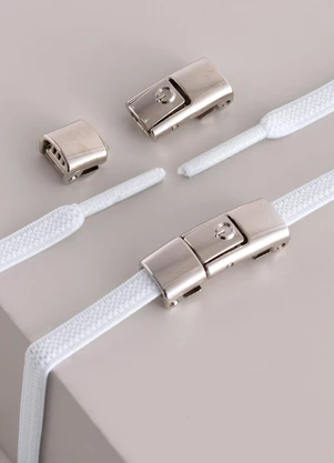 Lar e Lazer - Kit par de Cadarço com Fivela Branco - LAR E LAZER