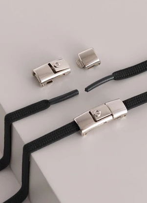 Lar e Lazer - Kit par de Cadarço com Fivela Preto - LAR E LAZER