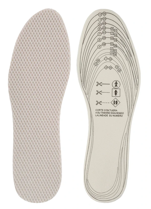 Lar e Lazer - Palmilha em Espuma 35 Ao 44 Recortável Cinza