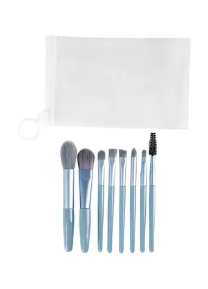 Lar e Lazer - Kit Pincéis para Maquiagem 8 Peças - LAR E LAZER