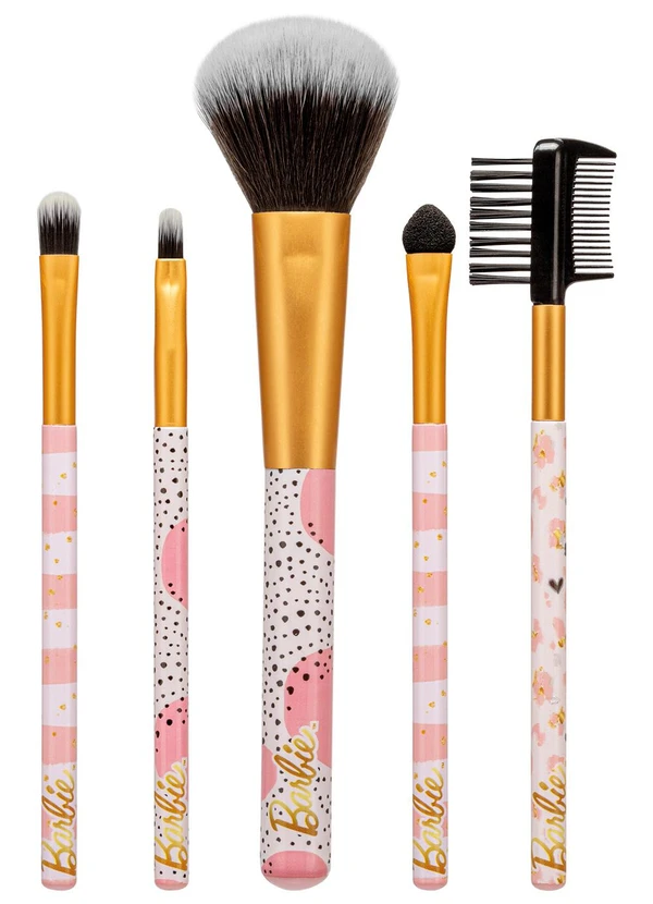 Condor - Kit Pincel de Maquiagem Condor Barbie 5 Peças 2