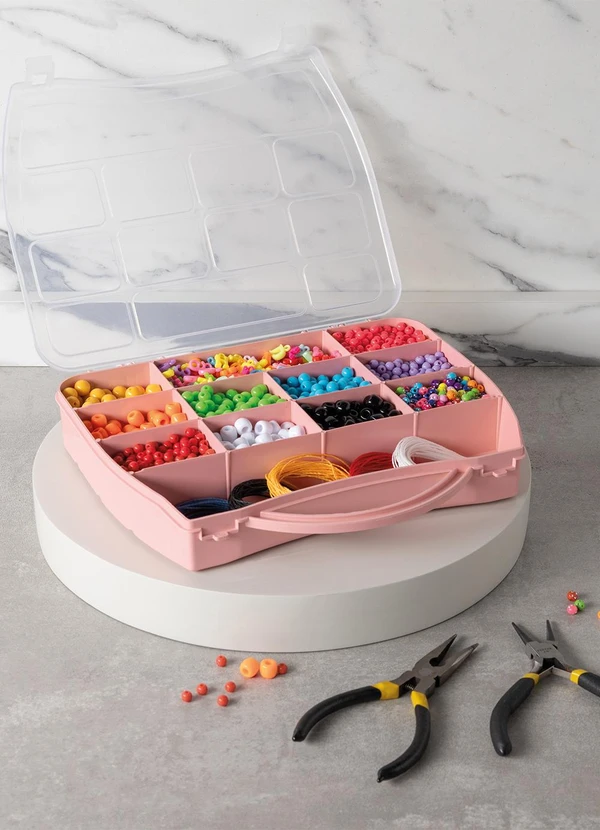 Lar e Lazer - Maleta Organizadora Rosa 1 Peça