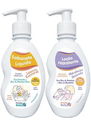 Lar e Lazer - Kit Sabonete Líquido e Hidratante para Bebê - LAR E LAZER