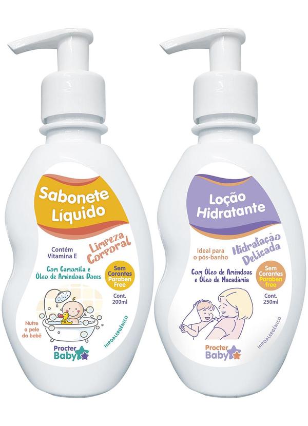 Lar e Lazer - Kit Sabonete Líquido e Hidratante para Bebê 1