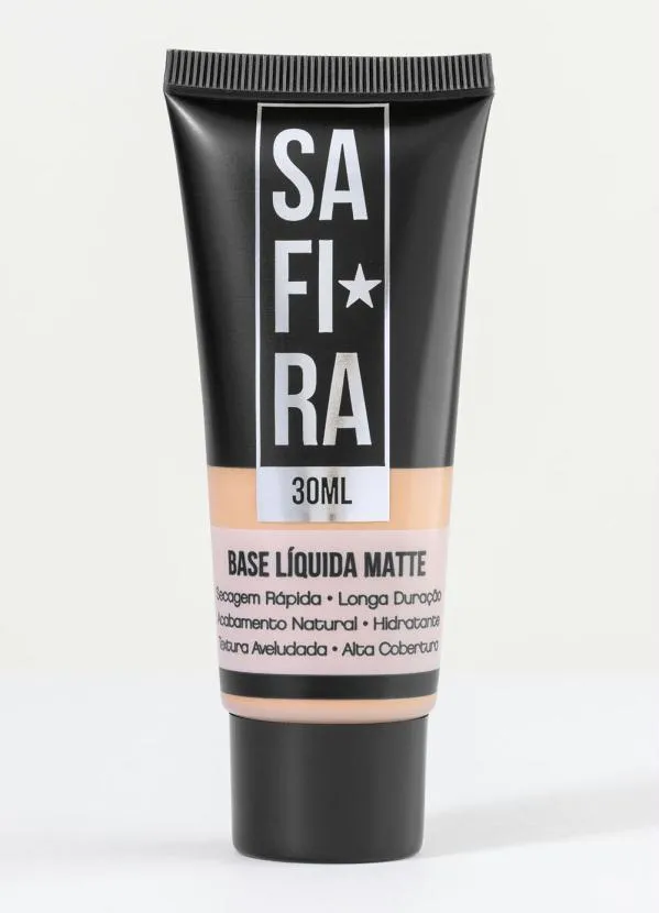 Safira - Base Líquida Matte Cor N° 2 30 Ml 1