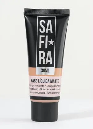 Safira - Base Líquida Matte Cor N° 5 30 Ml - SAFIRA