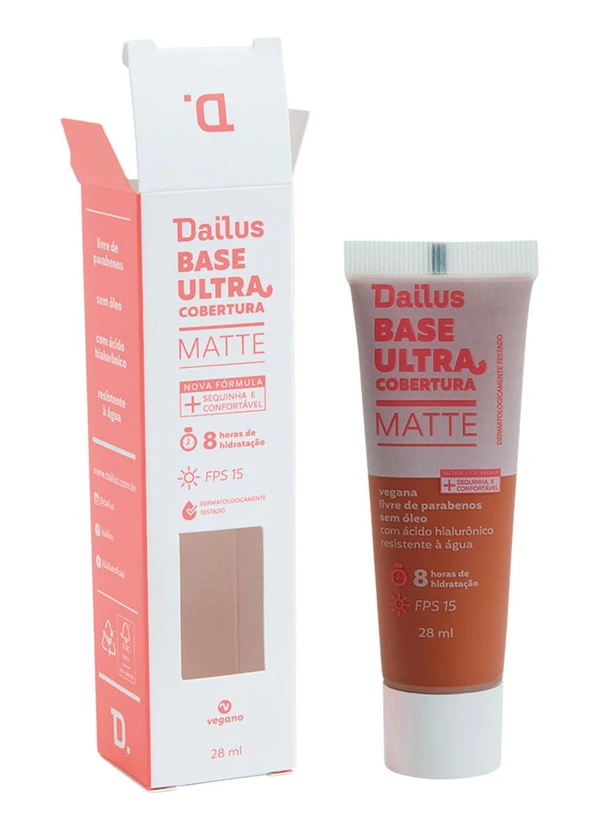 Dailus - Base Liquida Ultra Cobertura D10 Escuro - Dailus