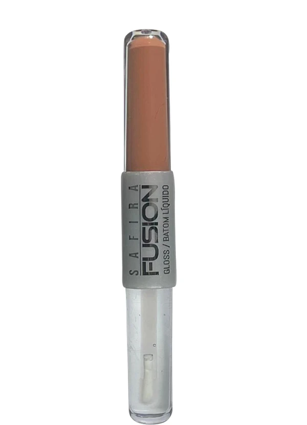 Safira - Batom Liquido Coral e Gloss Incolor