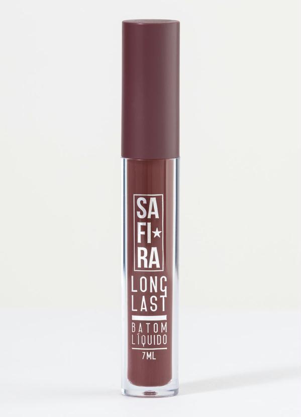 Safira - Batom Líquido Matte Long Last Marrom N°6 7 Ml