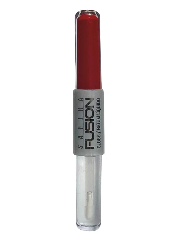 Safira - Batom Liquido Scarlet e Gloss Incolor