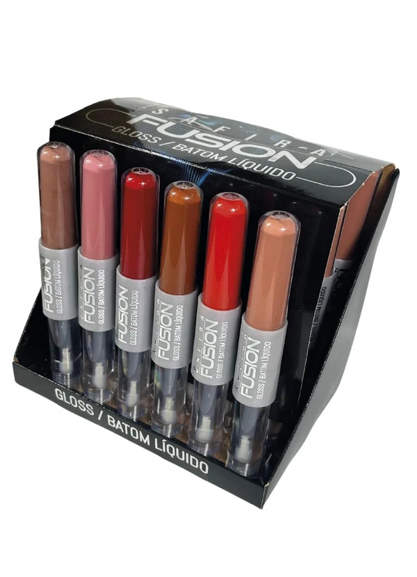 Safira - Batom Liquido Scarlet e Gloss Incolor 2