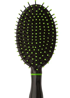 Lar e Lazer - Escova de Cabelo Oval Preta 1 Peça - LAR E LAZER