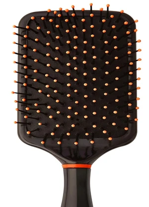 Lar e Lazer - Escova de Cabelo Quadrada Preta 1 Peça - LAR E LAZER