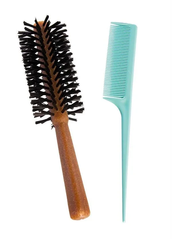 Lar e Lazer - Escova em Madeira Marrom 2 Peças
