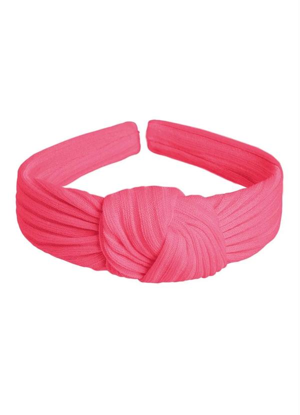 Lar e Lazer - Tiara com Nó Malha Pink 1 Peça
