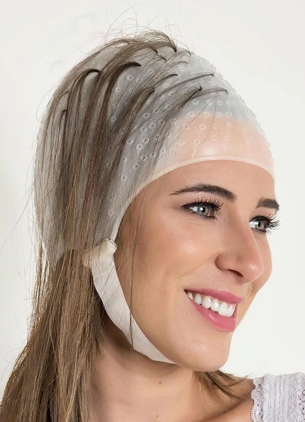 Lar e Lazer - Touca Siliconada para Mechas Transparente2 Peças