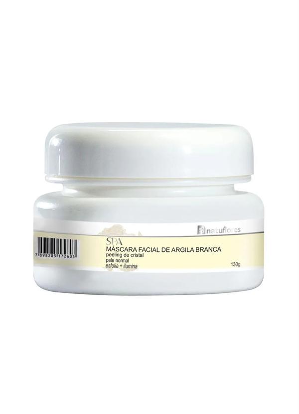 Natuflores - Máscara Facial de Argila Branca 130 Gr