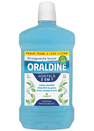 Lar e Lazer - Enxaguante Bucal Hortelã sem Ácool 1 Litro - LAR E LAZER