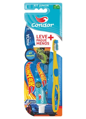 Condor - Kit Escova de Dente + Pasta de Dente Hot Wheels - CONDOR