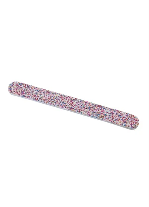 Lar e Lazer - Lixa de Unhas Preta e Glitter 17 cm - LAR E LAZER