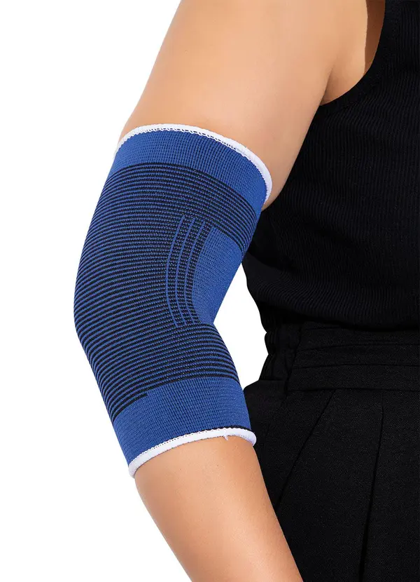 Lar e Lazer - Par de Cotoveleira Ortopédica Azul 2 Peças