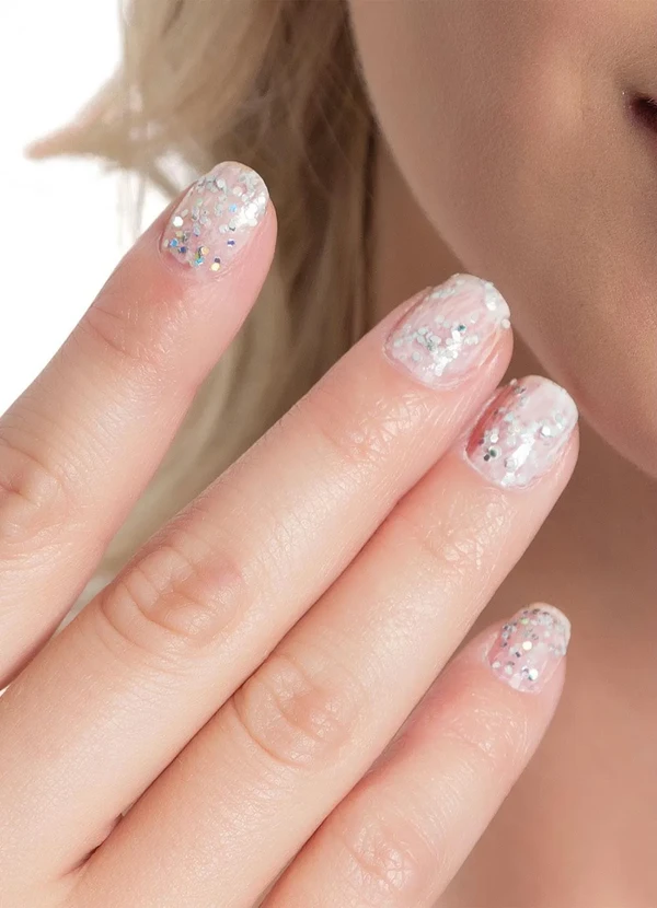 Lar e Lazer - Kit Glitters para Unhas Prata 2 Peças 4