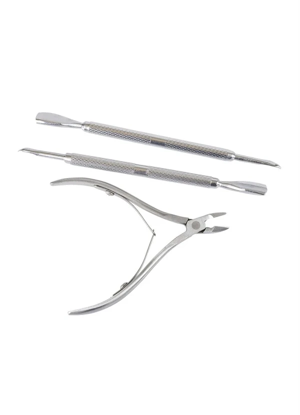 Mundo Lar - Kit Manicure Prata 3 Peças 1