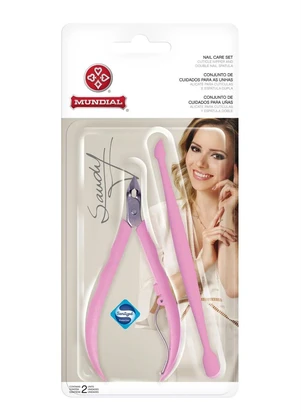 Mundial - Kit Manicure Sandy Rosa 2 Peças - MUNDIAL