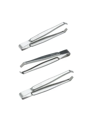 Mundial - Kit Pinças Flex Cinza 3 Peças - MUNDIAL