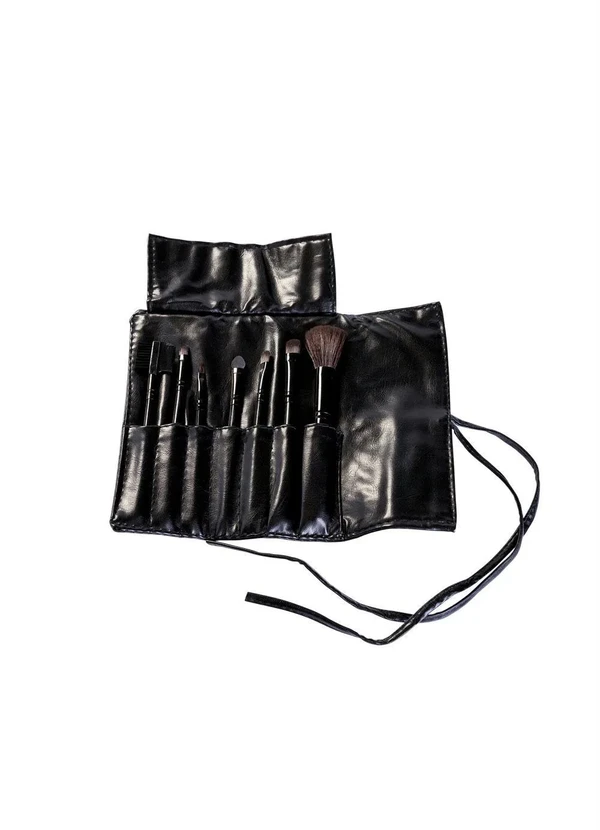Mundo Lar - Kit Pincéis com Estojo Preto 7 Peças