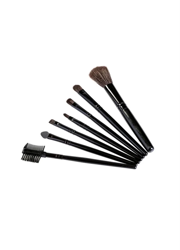 Mundo Lar - Kit Pincéis com Estojo Preto 7 Peças 7