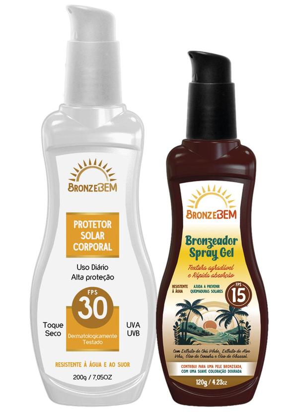 Lar e Lazer - Kit Protetor e Bronzeador 2 Unidades