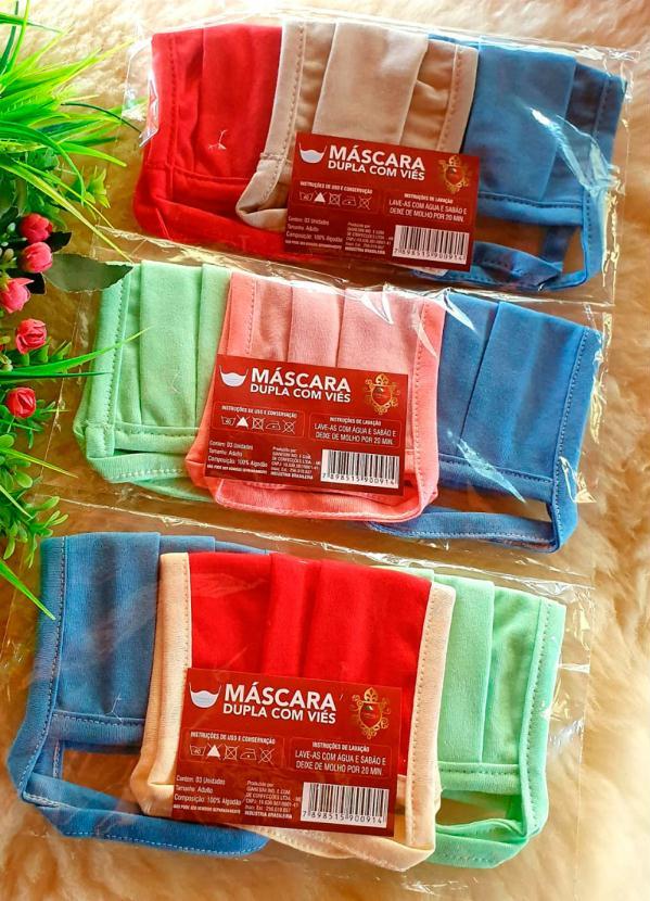Lar e Lazer - Kit 3 Máscaras de Proteção em Algodão 2