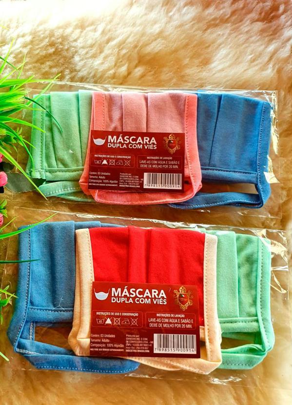 Lar e Lazer - Kit 3 Máscaras de Proteção em Algodão 3