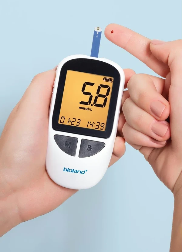 Bioland - Kit Medidor de Glicose Branco 25 Fitas