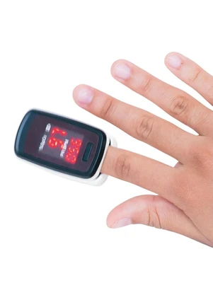 Bioland - Oxímetro de Dedos Branco Tela Led - BIOLAND