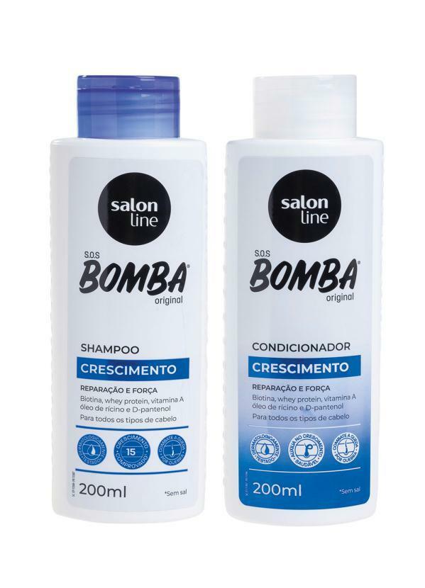 Lar e Lazer - Kit Shampoo e Condicionador S.O.S Bomba 200 Ml