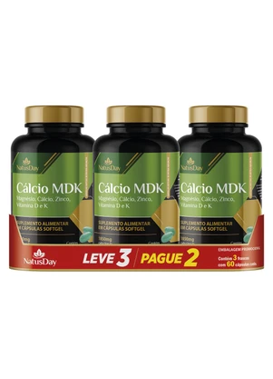 Lar e Lazer - Kit Cálcio Mdk 3 Unidades - LAR E LAZER