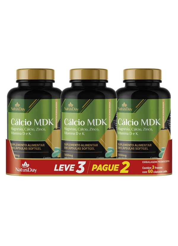 Lar e Lazer - Kit Cálcio Mdk 3 Unidades