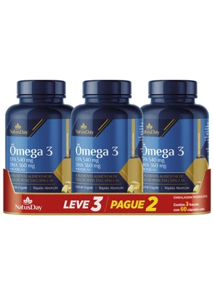 Lar e Lazer - Kit Ômega 3 - 3 Unidades - LAR E LAZER