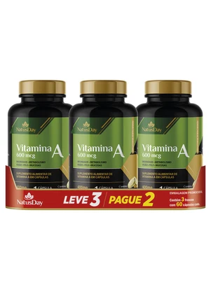 Lar e Lazer - Kit Vitamina a 600 Mcg 3 Unidades - LAR E LAZER