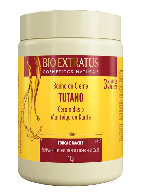 Bio Extratus - Banho de Cremetutano 1kg Vermelho