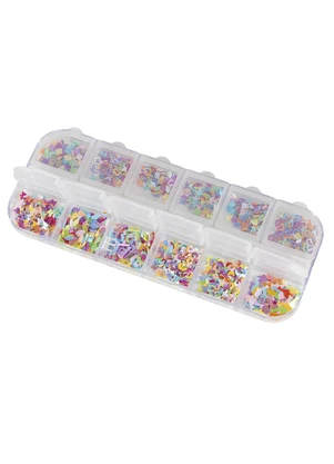 Lar e Lazer - Estojo Glitter Decorativo Sortido - LAR E LAZER