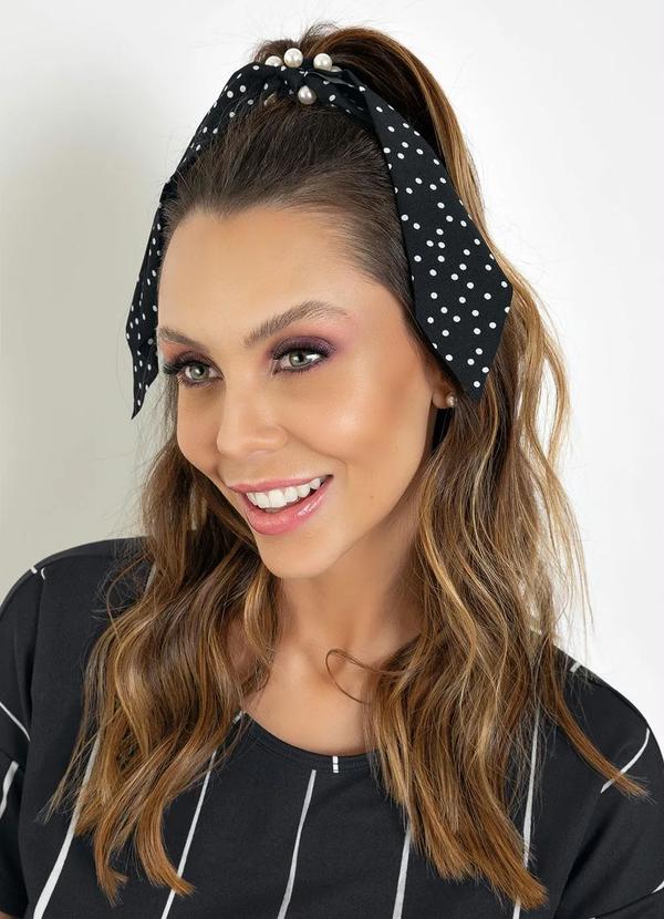 Lar e Lazer - Elástico para Cabelo Lenço e Pérola 1 Peça 2
