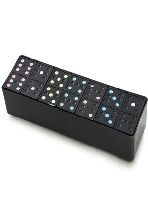 Lar e Lazer - Jogo de Dominó Em Plástico 28 Peças - LAR E LAZER