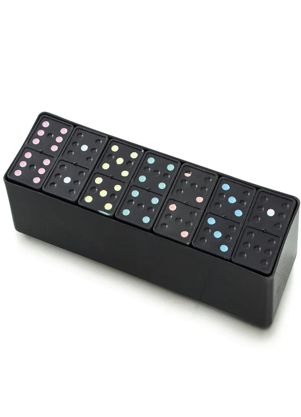 Lar e Lazer - Jogo de Dominó Em Plástico 28 Peças