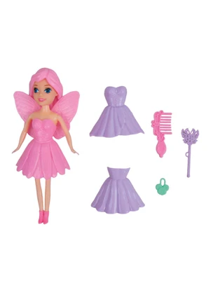 Lar e Lazer - Boneca Fadinha com Acessórios - LAR E LAZER