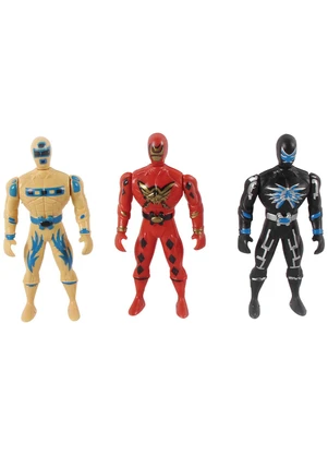 Lar e Lazer - Bonecos Heróis 3 Peças - LAR E LAZER