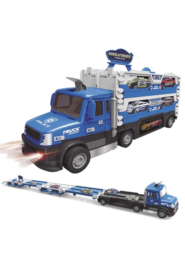 Lar e Lazer - Flash Wheels Race & Truck Police Colorido