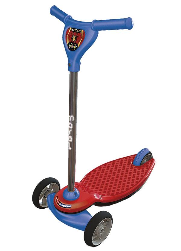 Patinete Spider (Vermelho/Colorido)